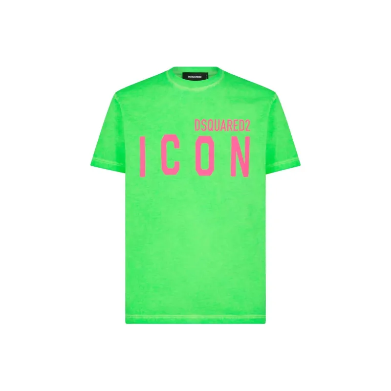 DSQUARED 2 Logo Icon Printed Crewneck T Shirt-0
