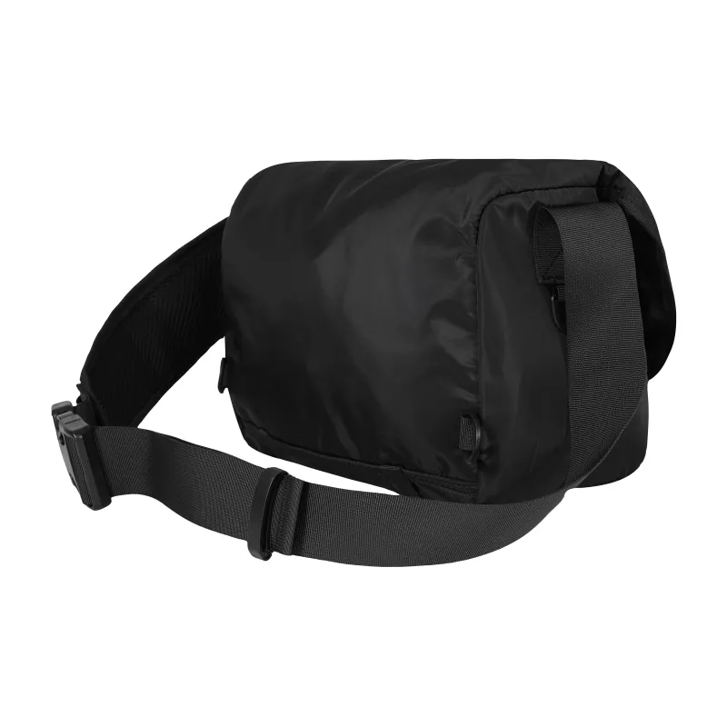 KONADCT Nylon Messenger Bag, Crossbody Bag Small Size Unisex Black-5