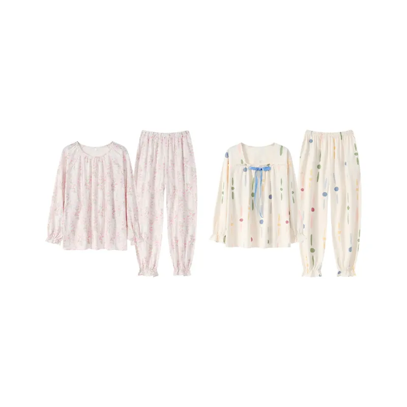 Herbal Primer Pajama Set Women's Combo Set-39