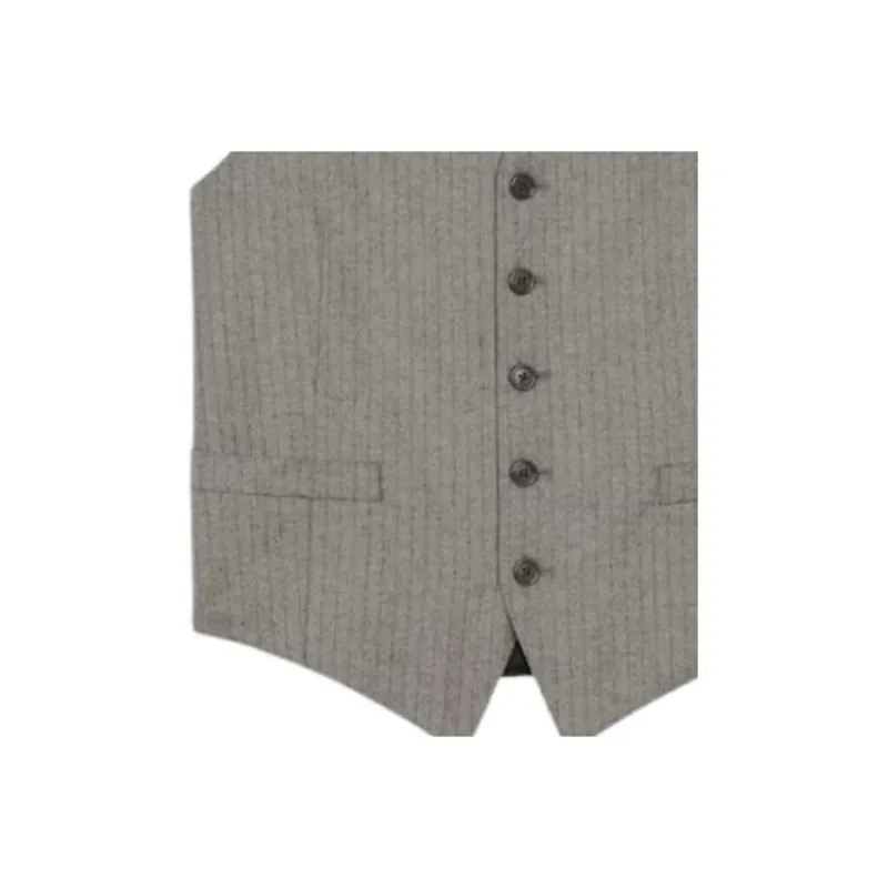 CELINE Vest In Striped Flannel-4