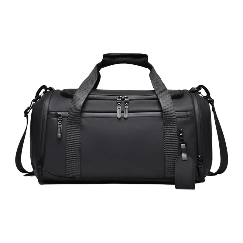 Old Man's Head Fabric Travel Bag Men's Black-1