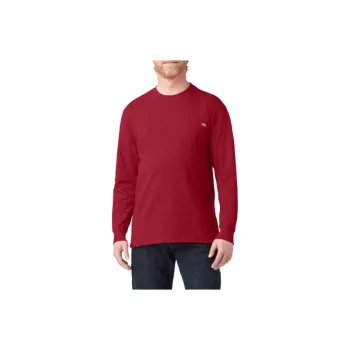 Dickies Heavyweight Long Sleeve Pocket T-Shirt T-Shirt Men's Red
