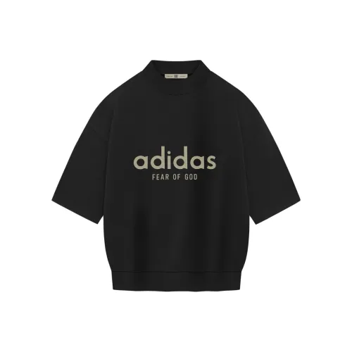 Fear of God Athletics Heavy Jersey 3/4 Mock Tee Black