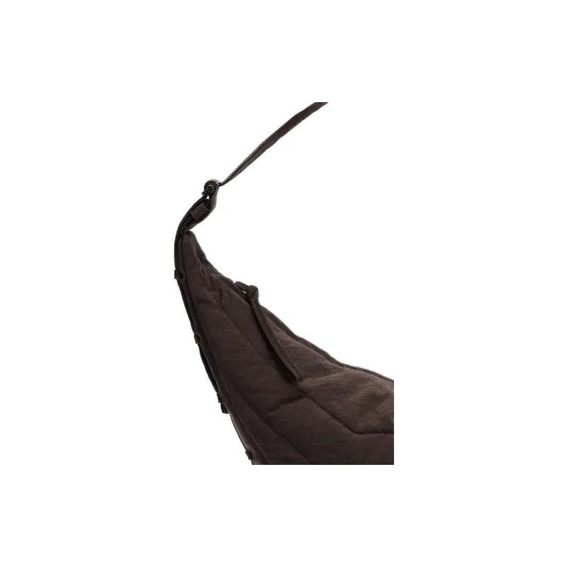 Lemaire Nylon Croissant Bag Shoulder Bag Medium Size Unisex Dark Chocolate-2