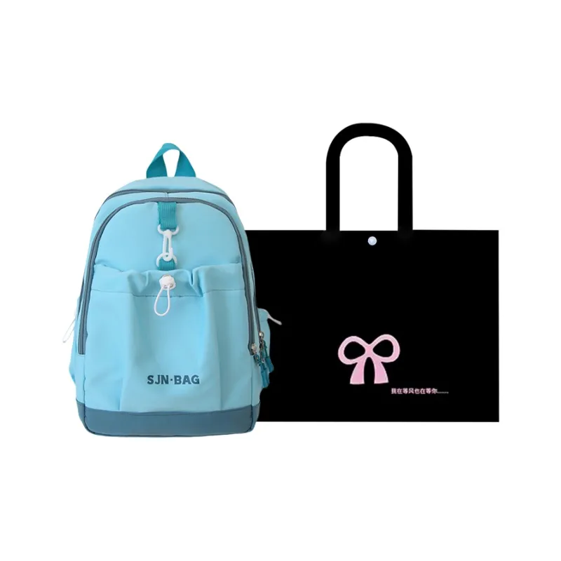 HACIN Nylon Backpack Regular Women's Yellow/Green/Sky Blue/Pink/Black-2