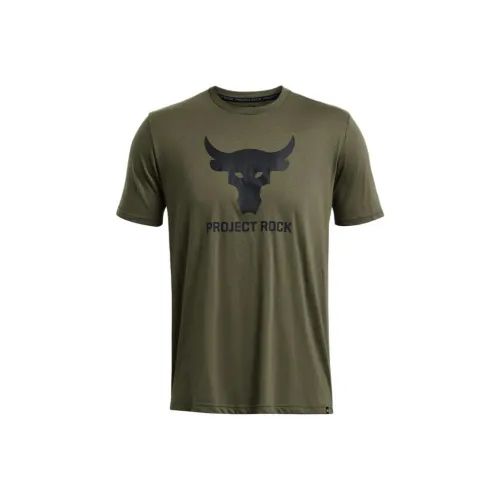 Under Armour UA Project Rock T Shirt Men's Olive