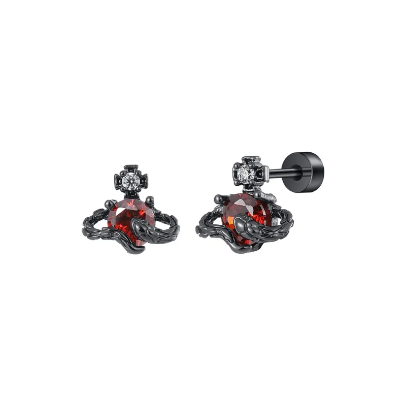 MISS XIA JWY Titanium Steel Stud Earrings Unisex-10