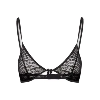 DSQUARED 2 Allover Logo Triangle Bra