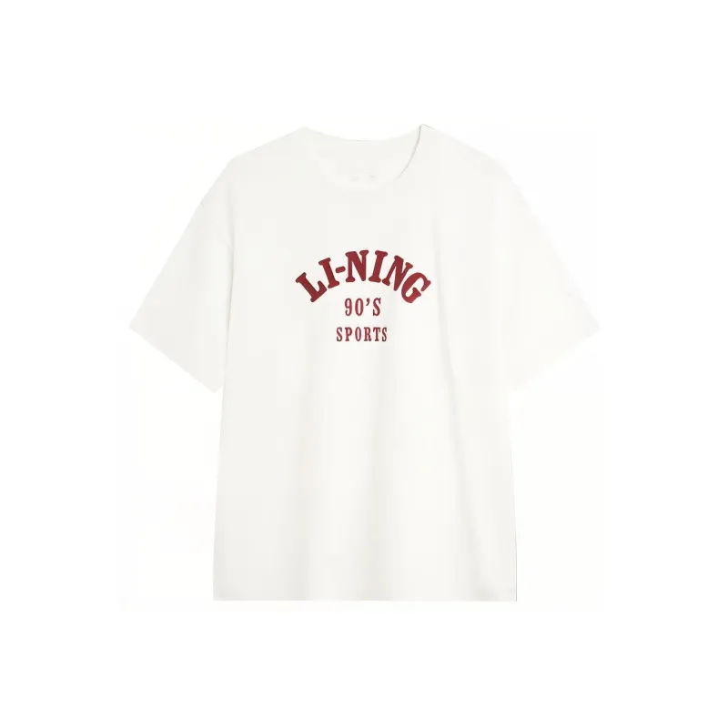 LiNing Weekend Youth T Shirt Unisex Ivory-0