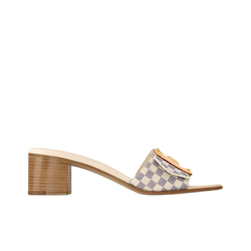LOUIS VUITTON Slide Slippers 4.5cm Women's Beige-1