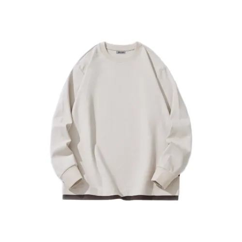 JUCY JUDY T Shirt Unisex Light Apricot With Dark Brown Accents