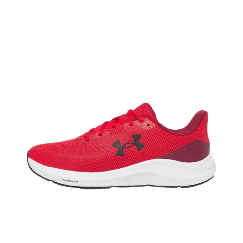 Under Armour Charged Pursuit 4 Anti Slip Wear Resistant Low Top Casual Running Shoes Men's Red