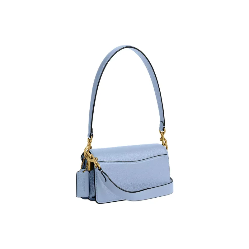 COACH Tabby Leather Crossbody Bag Shoulder Bag Small Size Women's Blue-1