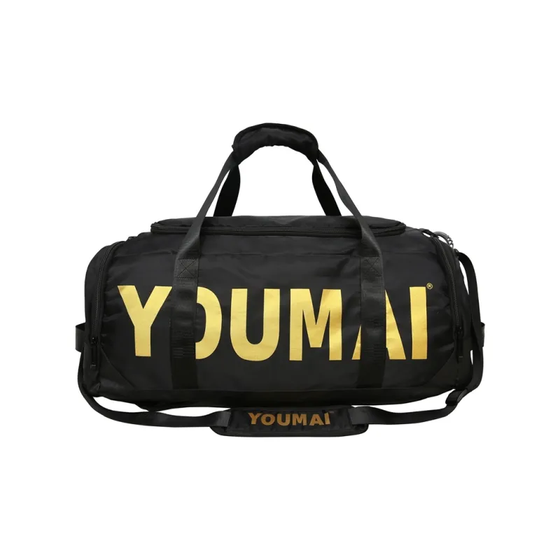 Deli Bear Nylon Gym Bag Unisex Black/Pink/Khaki/Red/Yellow-0