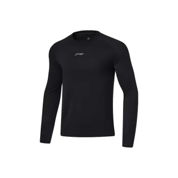 LiNing Long Sleeved T Shirts Men's Black