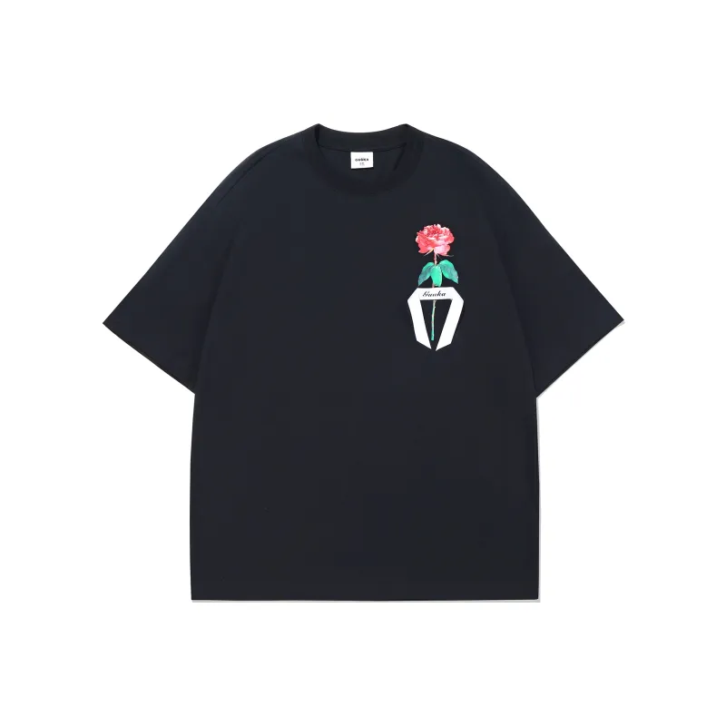 Guuka Short Sleeved T Shirts Unisex Cream White-9