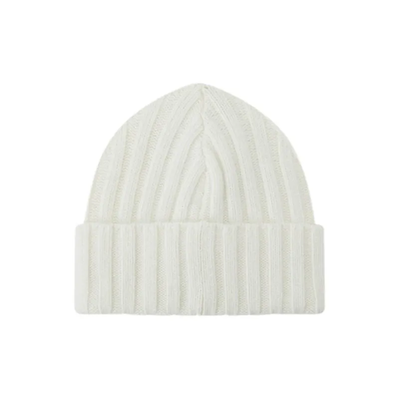 MOSCHINO Sheep Wool Beanies Unisex White-1