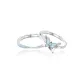 Mobius Butterfly Love Glow in The Dark Couple Rings (925 Sterling Silver)