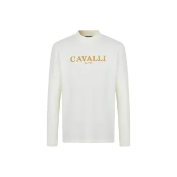 Cavalli Class T Shirt Men's Ecru