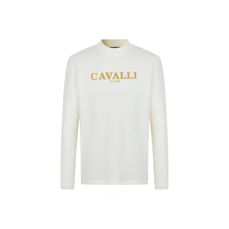 Cavalli Class T Shirt Men's Ecru-0
