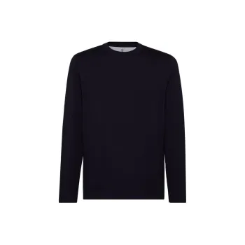 Brunello Cucinelli Long Sleeved Crewneck T Shirt