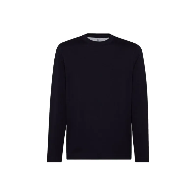Brunello Cucinelli Long Sleeved Crewneck T Shirt-0
