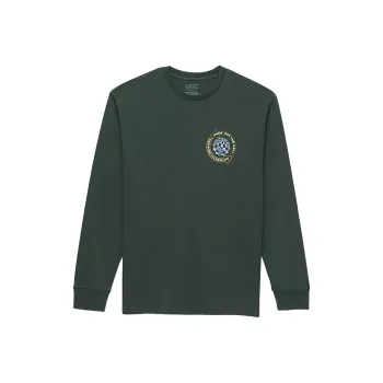 Vans Globe Circle Long Sleeve T-Shirt T-Shirt Men's Green