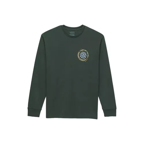 Vans Globe Circle Long Sleeve T-Shirt T-Shirt Men's Green