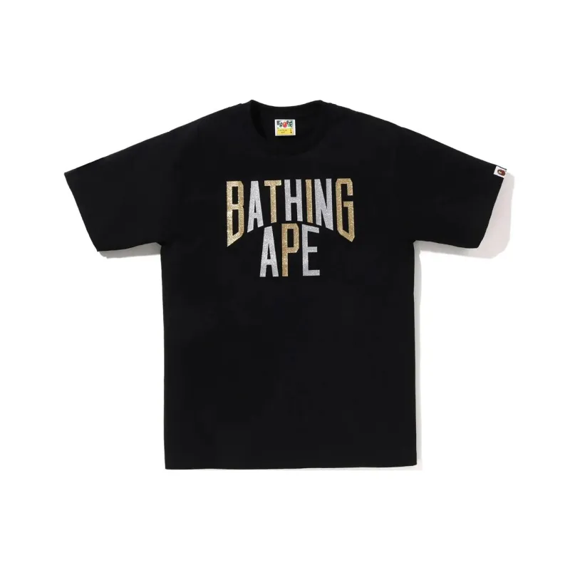 Bape Glitter Nyc Logo Tee-0