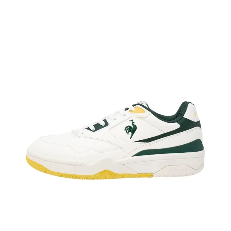 Le Coq Sportif LCS T 1100 Cushioning And Breathable Low Top Casual Shoes Unisex White Green-0