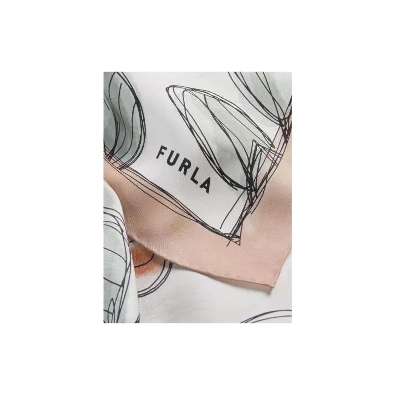 Furla Lily print Silk Foulard-2