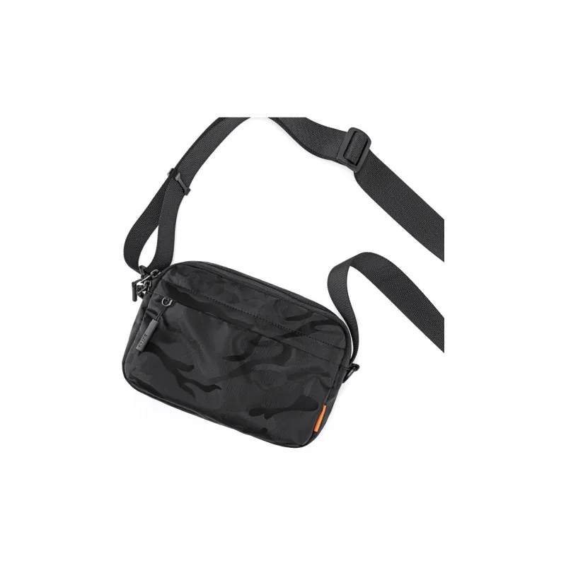 BJIAX Nylon Crossbody Bag Mini Men's Black Camouflage/Blue Camouflage-2