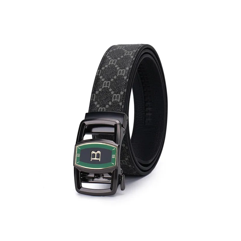 JONNY MOORE Top Grain Cow Leather Belts Unisex 3.5CM-2