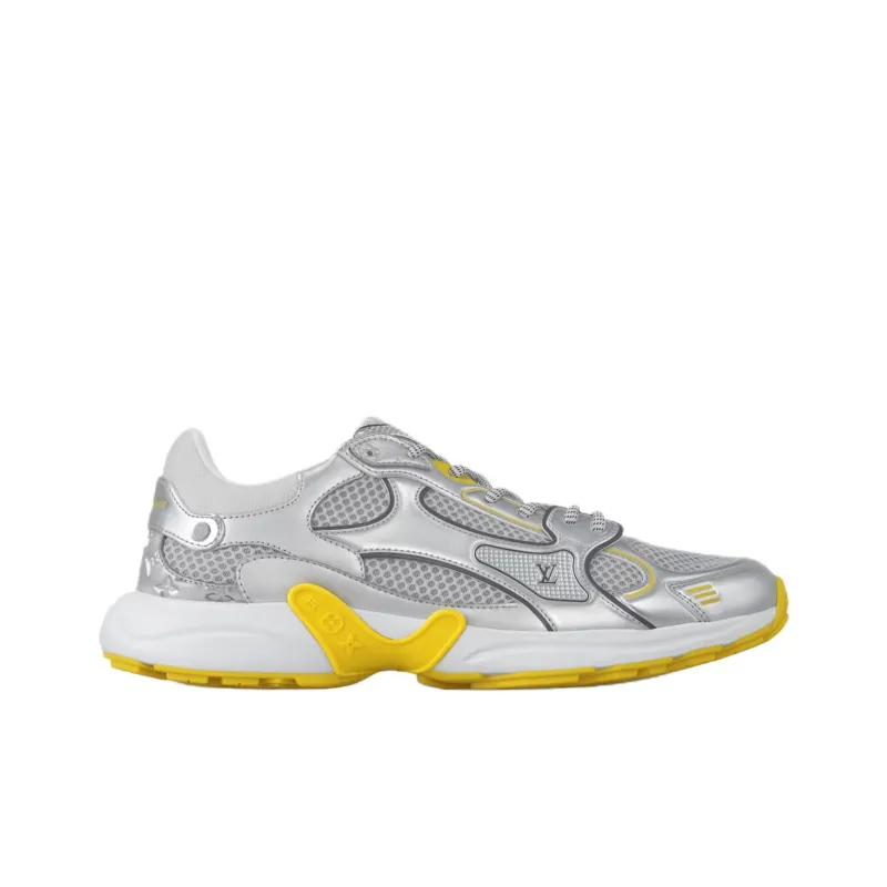LOUIS VUITTON Olympia Low Top Casual Shoes Women's Silver Yellow-1