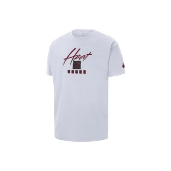 Jordan Miami Heat Courtside NBA Max90 T Shirt Miami Heat Team Men's White