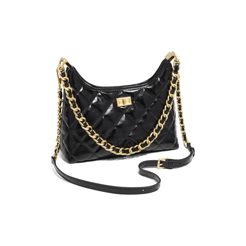 Marino Orlandi Synthetic Leather Shoulder Bag Small Size Women's Ivory/Black-8