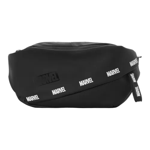 MESUCA MARVEL Fabric Shoulder Bag Crossbody Bag Fanny Pack Men's Black