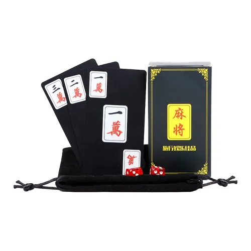 A Little Tide To Play PVC Matte Plastic Mahjong Poker Cards Travel Portable Waterproof Mini Game Cards Board Games