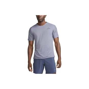 Nike Dri Fit Short Sleeve Running Top T Shirt Men's Light Purple