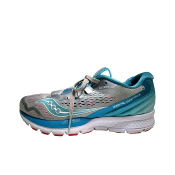 Saucony Zealot Iso 3 Anti Slip Wear Resistant Low Top Casual Running Shoes Women's Gray Blue