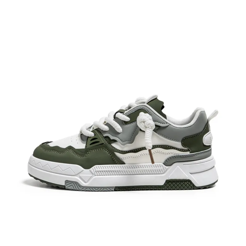 JKEM Wear resistant Lightweight Breathable And Non slip. Low Top Skateboard Shoes Men's-5