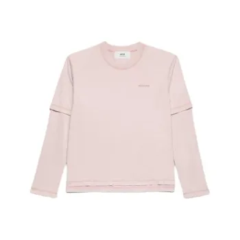 AMIPARIS FW23 T Shirt Unisex Nude Pink
