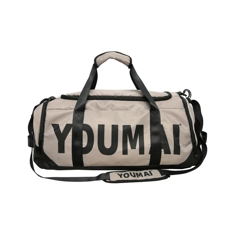 Deli Bear Nylon Gym Bag Unisex Black/Pink/Khaki/Red/Yellow-10