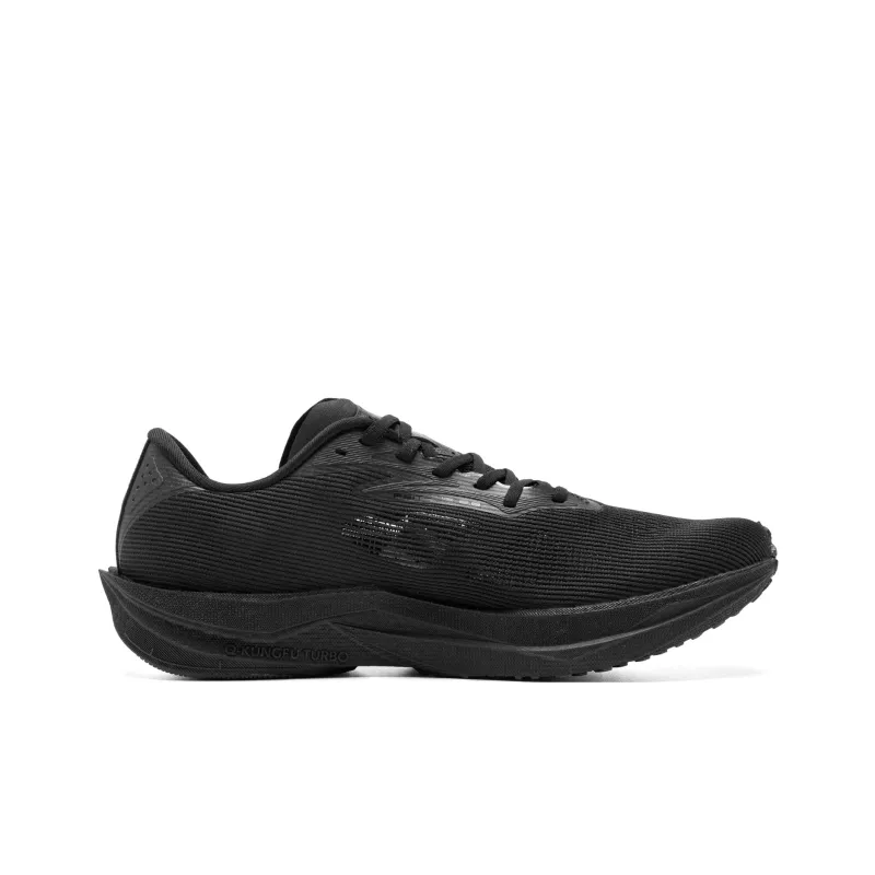 QIAODAN Feiteng 2.0 Running Shoes Men Low Top Black Iron Gray-1