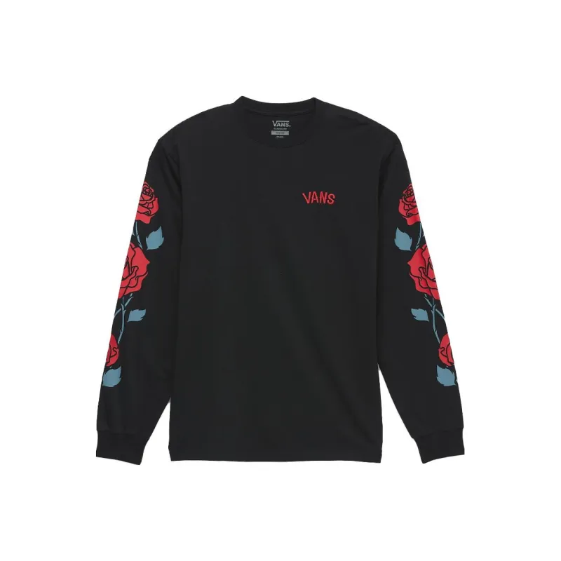 Vans Rose Sleeve Long Sleeve T-Shirt T-Shirt Unisex Black-0
