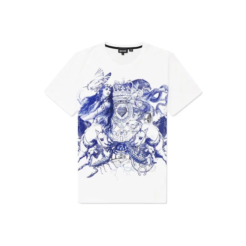 Just Cavalli T Shirt Unisex White-0