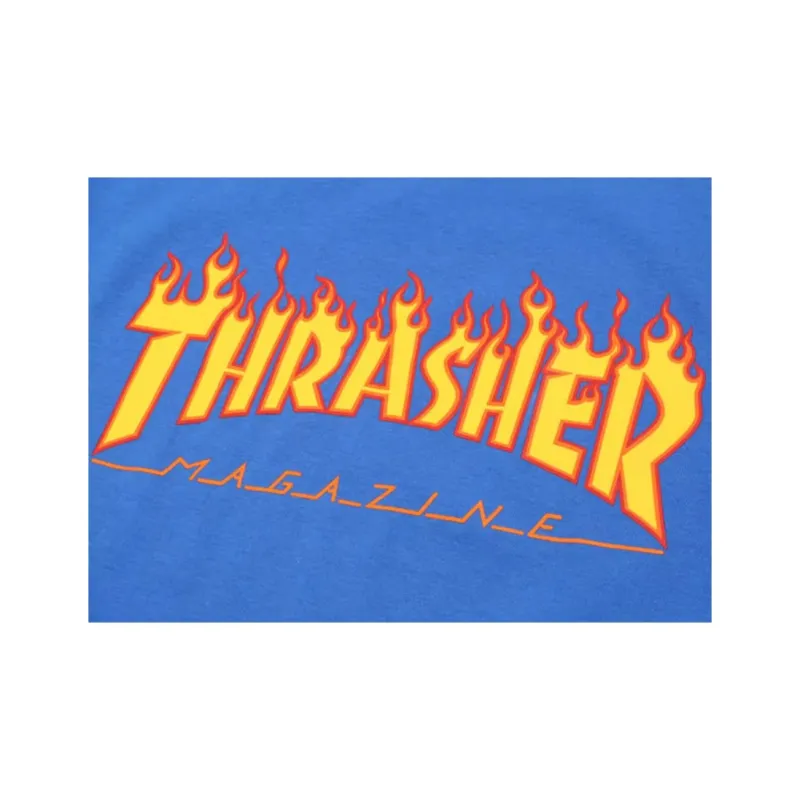 Thrasher T Shirt US Version Unisex Royal Blue-2