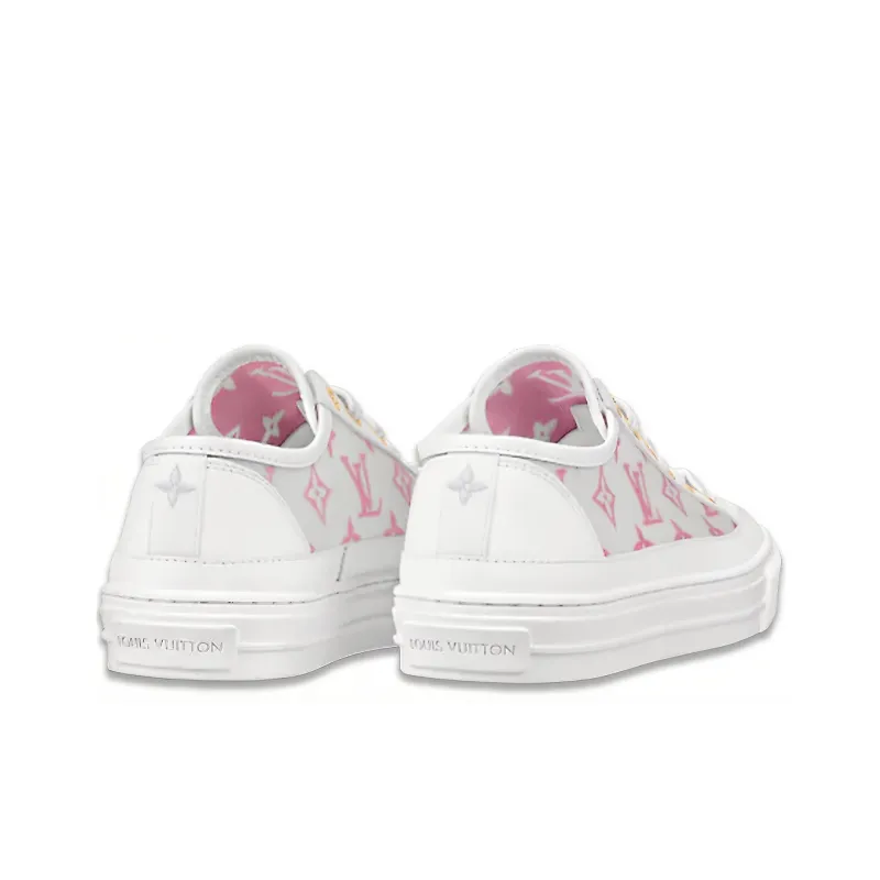 LOUIS VUITTON Stellar Sneakers 'White Grey Pink' Women's-3