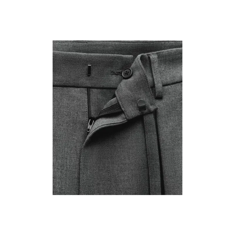 Ao Yes X ZARA AO YES Collaboration Suit Trousers Men Gray-3