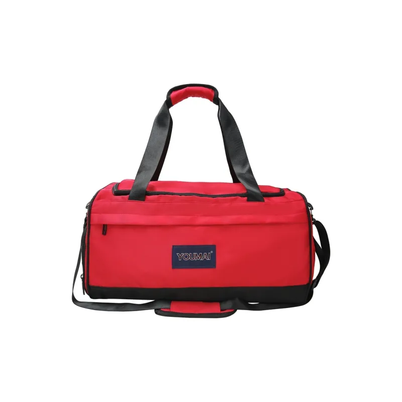Deli Bear Nylon Gym Bag Unisex Black/Pink/Red/Khaki/Blue/Army Green/Gray-10